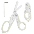 6-in-1 Heavy-Duty Emergency trauma shears (Silver) - color: Silver