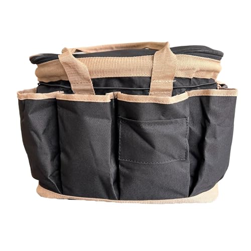 AJ Tack Premium Horse Grooming Bag Black - color: Black