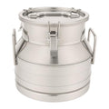 Stainless Steel Sealed Milk Barrel，12L/3.17Gallon Large Milk Bucket Wine Can Pail Tote Tank with Sealed Lid & Handle for Milk Wine Oil Liquid Tranport Storage Container - size: No Spigot