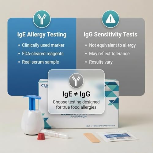 Comprehensive Food and Environmental Allergy Test for Adults & Kids- Clinical-Grade Accuracy, Cover 95% Food & Inhalant Allergic Reactions, Real Serum Sample, Painless Collection
