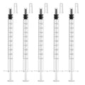 1ml Syringe Without Needle, Syringe with Cap, 30 Pack Individually Wrapped | Clear Scale Markings, Smooth Plunger Movement Enable Accurate Measurement and Controlled Liquid Dispensing - style: 1 ml Luer Slip