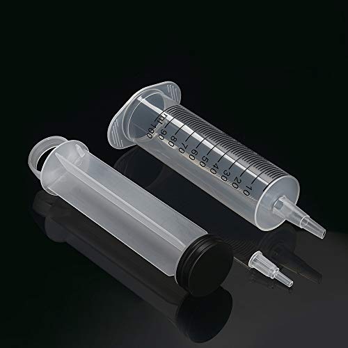 3 Pack 100ml Syringes, Large Garden Syringe for Scientific Labs, Watering, Refilling - style: 100ml