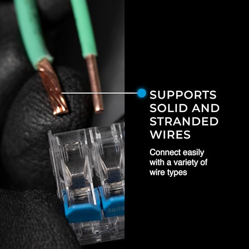 Ideal Electrical 30-1010 InSure 22 pc 10 AWG Lever Connector Kit (22 Pieces of Lever Wire Connectors) - size: 22 pc 10 AWG