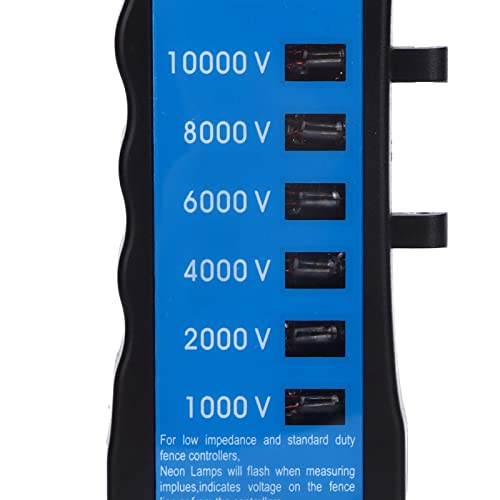 Electric Fence Voltage Meter, Digital Tester for Livestock | Farm Equipment Testing, Range 1000V-10000V, Husbandry Checker, Pasture Charger Monitor