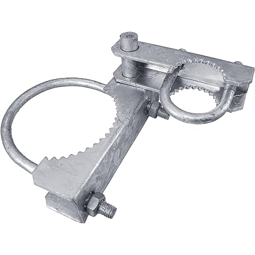 Chain Link Fence 180 Degree Commercial Duty Gate Hinge-for 6-5/8" Outside Diameter Gate Post/Pipe & 1-5/8 Thru 1-7/8" Gate Frames. Chain Link Post Gate Hinge - Includes Hinge U Bolts - 1 Hinge Assy - size: 6-5/8" Post - Each