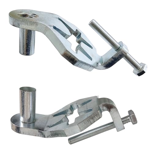 QMARK Fence Gate Hinge Pins, 5/8 Inch, 2 Pack, T-Post Hinge | Galvanized Steel, Fence Gate Hangers, For Farm and Garden