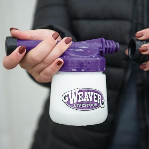 Weaver Livestock Mini Foamer for Cleaning Horses, Goats, Sheep, Swine or Dogs Includes Container with lid and Spray Nozzle with Easy On/Off