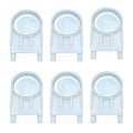6 Pack Plastic Bee Feeders Entrance Beehive Feeder Honeybee Feeder for Hives Water or Sugar Syrup Feeding Equipment