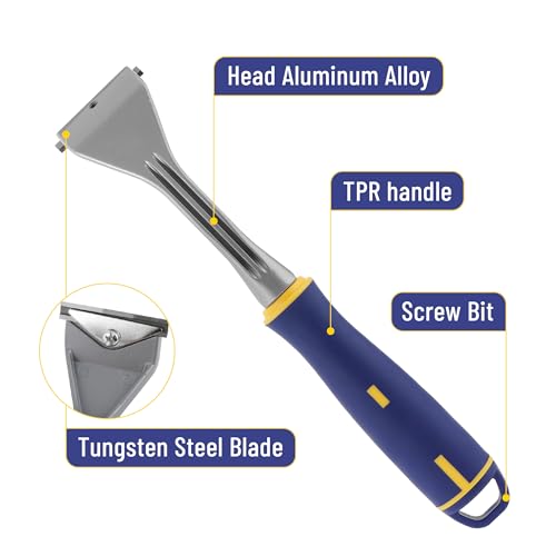 Bates- Carbide Scraper, 2 inch, Double-Edged Tungsten Steel Blade, Paint Scraper Tool - size: 2 Inch 1 Pack