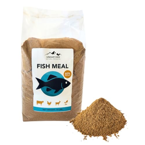 Unearthed Ruminant Grade Menhaden Fish Meal – 10 lb Bag | Natural Organic Fertilizer & High‑Protein Feed Ingredient | USA‑Sourced, Nutrient‑Dense Soil & Livestock Supplement