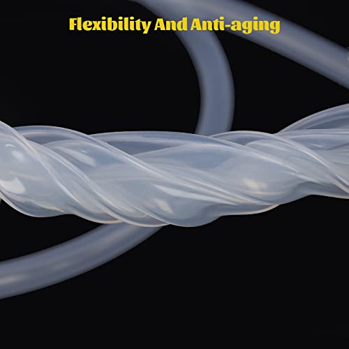 3/16" ID Silicone Tubing, Food Grade Pure Silicone Hoses High Temp | 3/16" ID x 5/16" OD Flexible Pure Silicone Hoses High Temp for Home Brewing,10 Feet Length - size: 3/16" ID x 5/16", style: 10 feet