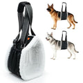 Dog Lift Harness Sling for Back Legs, Adjustable Rear Leg Support & Mobility Aid, Hip Support for Senior/Disabled Dogs, Soft Fleece Lining, Padded Handles, for CCL/ACL Surgery (Black, Large) - size: Large