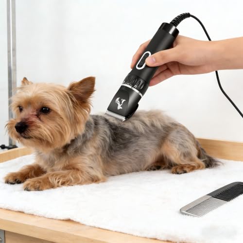 Professional Dog Clippers for Thick Hair,Pet Shears Sheep Trimmer | Heavy Duty Grooming Electric Clippers, Powerful Corded Shears for Thick Coats,Swiftly Trim Cats Horses Dense Fur