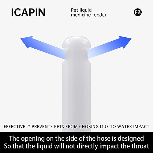 F3 Pet Liquid Medicine Feeder Multi-Function Pet Feeding Tools Suitable for Liquid Diet/Liquid Medication Breastfeeders for Pets (Light Blue) - color: light blue