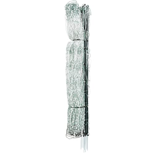 Premier 1 PoultryNet® PrimaPosts™ Fence – Chickens – 48"H x 100'L | Green/white. Rigid PrimaPosts™, extra strength. For chickens, ducks & geese. Energizer sold separately. - color: Double Spike, Green/White
