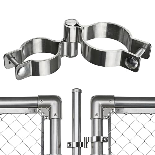 2 Pack 1-7/8" x 2-3/8" Chain Link Fence Gate Hinge, 304 Stainless Steel Heavy Duty Male Female Post Hinges with Bolts and Nuts - color: 1-7/8", size: 2-3/8"