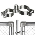 2 Pack 1-7/8" x 2-3/8" Chain Link Fence Gate Hinge, 304 Stainless Steel Heavy Duty Male Female Post Hinges with Bolts and Nuts - color: 1-7/8", size: 2-3/8"