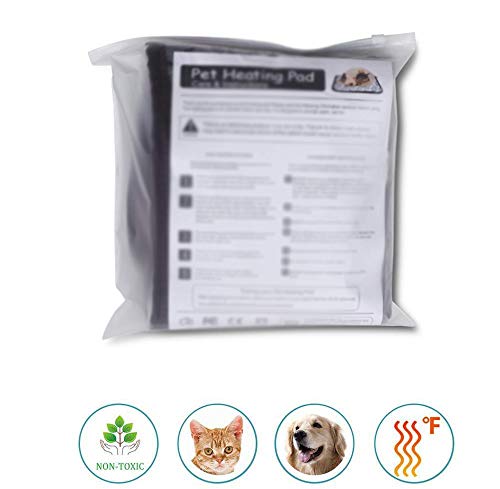 Pet Heating Pad for Large Dogs Cats, 34X21 inch, Waterproof, Easy Clean, Temperature Adjustable, Safety Instructions | Waterproof, Easy Clean, Temperature Adjustable, Just turn on feature, always on heated bed - size: 34X21 inch