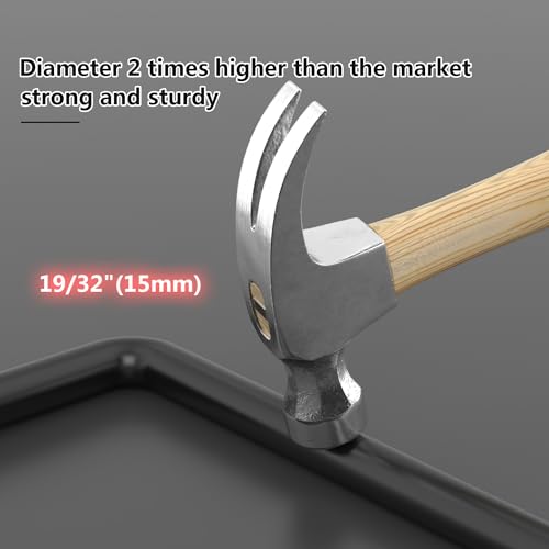Self Closing Fence Hinges, 24" Drop Rod Cane Bolt for Gates - Easy to Install- Heavy Duty Gate Stopper Hardware for Wooden/Vinyl Fence- Safe, Secure, Sturdy, Durable
