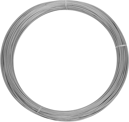 National Hardware Galvanized Steel Wire 16 Gauge 200 Ft Craft Wire for Jewelry Making Floral Arrangements Art Projects Sculptures 100 lb Capacity Rust Resistant - size: 16 Ga x 200'