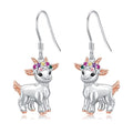 Goat Earrings 925 Sterling Silver Sheep Earrings Goat Jewelry Gifts for Women Mom Wife