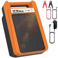 TEPU 10 Mile Portable Solar Electric Fence Charger, 0.2J Output | 24-Hour Uninterrupted Protection, Operates Up to 14 Days Without Sunlight, for Livestock and Predator Protection