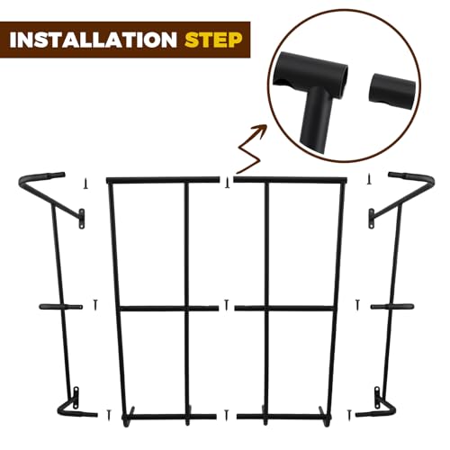 Hay Feeder,Heavy Duty Wall Mounted Hay Rack Detachable Sided Hay Holder for Horses, Goats,Sheep and Livestock,20 Gallons Large Capacity