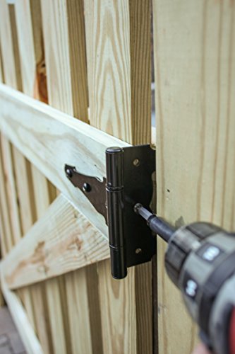 National Hardware N109-037 SPB841 Ornamental T Hinge in Black - size: 8 Inch