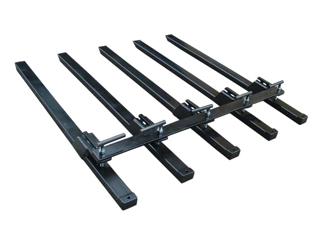 45" Debris/Manure Fork For 4' or Wider Loader Buckets, Skid Steers, Rated 3000 LB, Overall Length 60" - size: 45"