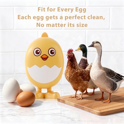 Lumkew Egg Washer Cleaner for Fresh Eggs, Egg Wash and Brush Scrubber, 1pcs | Cleaning Eggshell, Universal ,Cute Chicken Coop Essentials