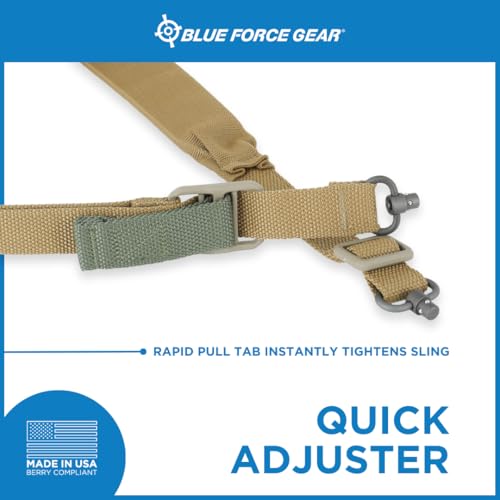 Blue Force Gear Vickers Padded Sling with Push Button QD Swivels - style: Coyote Brown