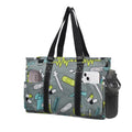 NGIL Utility Water Resistant Tote Bag | Work Tote for Women, Nurse Bag, Teacher's Choice Purse, Gym Bag, Everyday Organizer Top Zipper Closure - color: Nurse Theme -Black