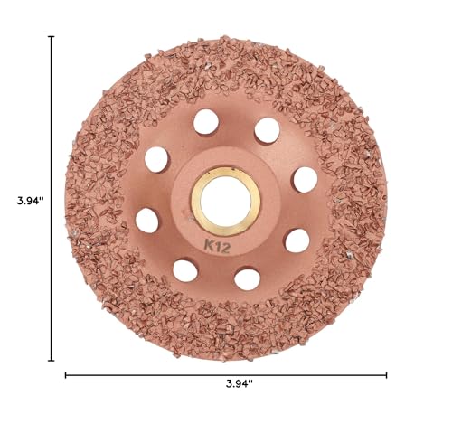 Hoof Trimming Disc, 3.94in HL Q7DMP Ti Plated Hoof Trimming Tool Hoof Trimming Grinding Wheel, Hooves Repair Tool Replacement Disc for Goats, Horses, Sheep, Pigs, Cattle