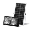 Solar Powered Fan,15W Waterproof Solar Dual Exhaust fan with 9.84Ft On/Off Cable for Small Chicken Coops, Sheds, Pet Houses, Outdoor Greenhouse Air Circulation