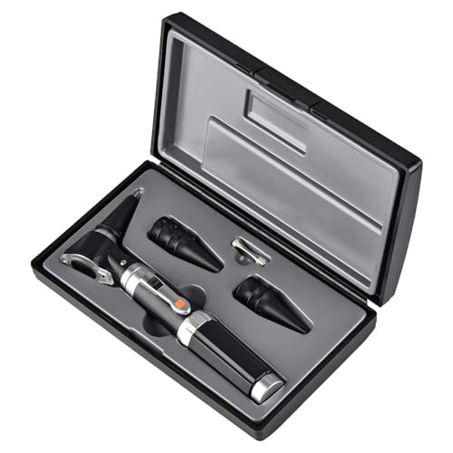 Jiusion 3X Otoscope with LED, Handheld Ear Magnifier Scope for Doctor & Home | Portable Ear Check Scope with 8 Specula Caps & Storage Case for Adults, Kids, Pets, Dogs, Cats - size: Otoscope