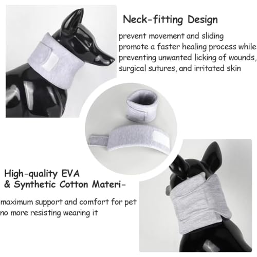 Cat Neck Brace Cover - Adjustable Elizabethan Collar for Post-Surgery Recovery, Anti-Lick Wound, Protective Cervical Cone for Small Medium Large Dogs Cats (Neck Girth 5.9-12.6" Depth3.9 - color: Pink, size: M