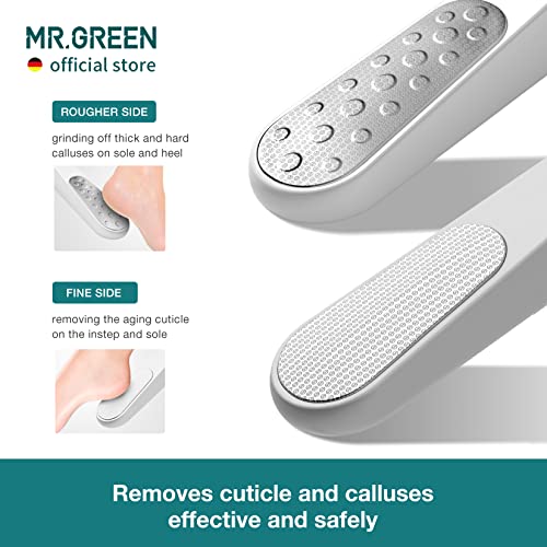 MR.GREEN Foot File Double Sided Callus Remover for Dead Skin Professional Pedicure Tools Callous Scraper Foot Sander Heel Filer (Orange) - color: Orange