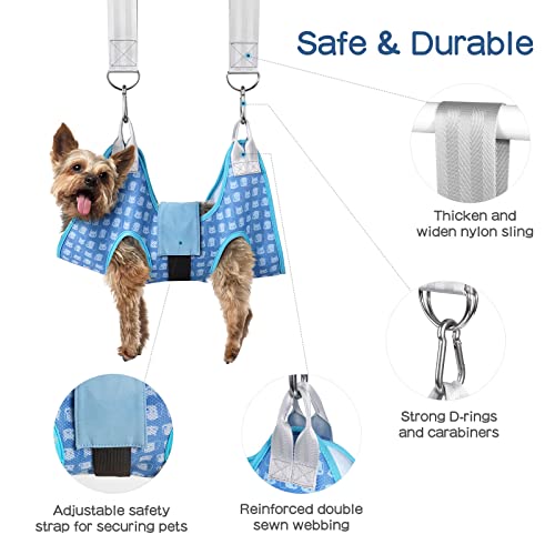 Dog Grooming Hammock Harness, Pet Grooming Hammock for Small Cats & Dogs, Dog Sling for Nail Clipping/Trimming
