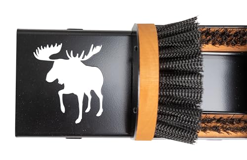 Original Shoe Cleaner Brush with Portable Base, Moose Design | American Made, No Mounting Needed, Portable - style: Moose