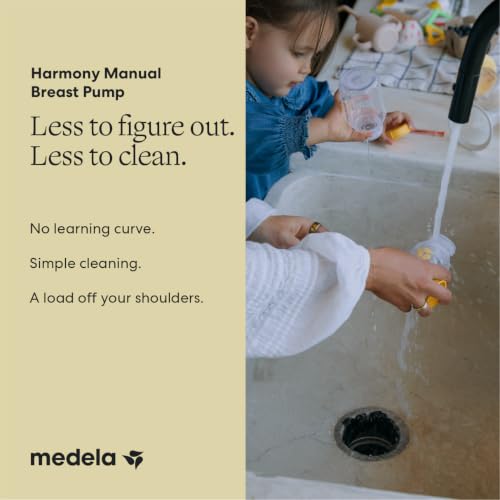 Medela Harmony Manual Breast Pump, On-the-Go, More Milk Output - style: Harmony Manual Breast Pump