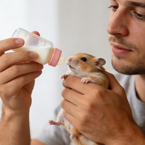 STOBOK Pet Nurser Nipples Silicone Replacement Pacifiers for Pet Food Bottles Artificial Feeding Supplies for Rabbits Chinchillas and Newborn Small Animals Soft Flexible Teats 0.98 X 0.62 in