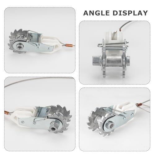 Electric Fence Wire Strainer, 5 PCS in-Line Wire Strainer & Termination Kit, Heavy Duty Wire Ratchet Electric Fence Tensioner with Integrated Insulator, Farm Fence