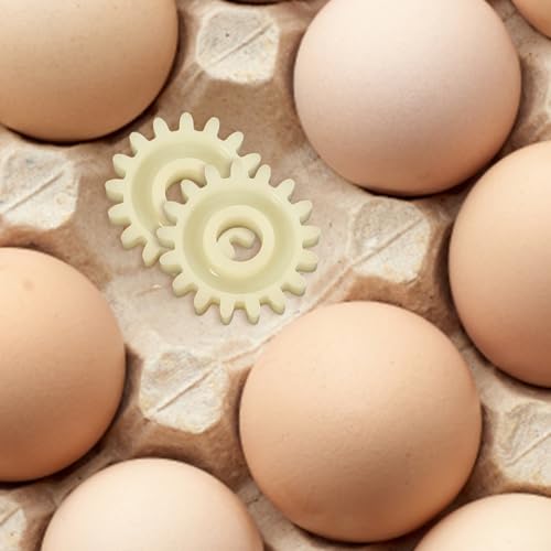 Abaodam 10 pcs Incubator Gear Wheel Egg Turning Motor Reversible Gear Replacement Part for Chicken Quail and Pigeon Hatching Equipment Easy Install for Incubator Accessories