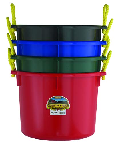 Little Giant® Plastic Muck Tub | Durable & Versatile Utility Bucket with Handles | Muck Bucket | Durable Handles | 40 Quart | Green - color: Green, size: 40 quart