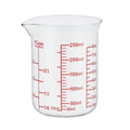 Ackers Borosilicate Glass Measuring Cup with Spout, 250 ml, 8 oz/1 Cup | Handle-free beaker shape with printed cup, oz and ml scales for cooking, baking and small-batch drink preparation - size: 1Cup,250ML