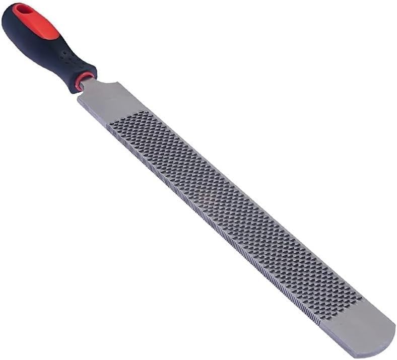 T12 Carbon Steel Horse Hoof Rasp - 8", 14" Professional Farrier Tool with Non-Slip Rubber Handle for Horse/Goat/Cow/Donkey/Animal Hooves (14 inch) - color: 14 inch