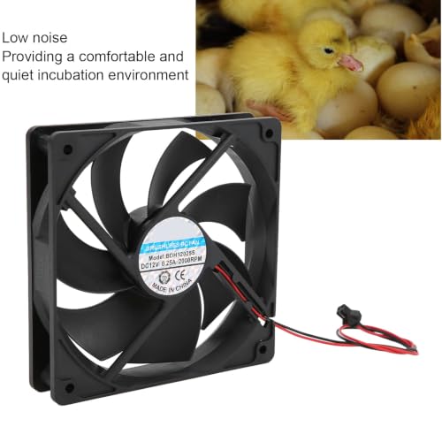 2Pcs Incubator Fan Incubator Exhaust Fan Low Noise High Power Motor | Incubator Uniform Temperature Fan for Poultry Farms Labs Lower Fan - style: Lower Fan*2pcs