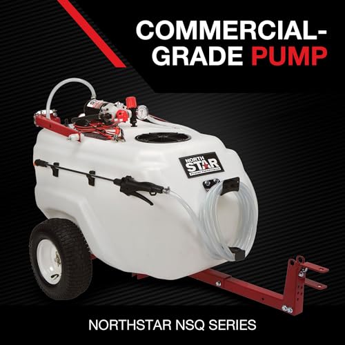 NorthStar 31-Gallon Tow-Behind Boom/Spot Sprayer, 2.2 GPM, 12V, 70 PSI | NSQ on-demand pump, Spring-loaded breakaway boom, Wide-area coverage, Targeted spot application, ATV/lawn tractor towing - size: 31 Gallon
