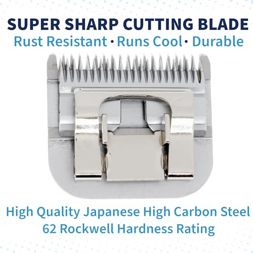 Detachable A Series 1 HT Clipper Blades for Dog Grooming Cut Length 1" - 25mm Japanese Carbonized Steel Dog Clipper Blades-Dog Grooming Blade Compatible A5 Series Clippers for Dog(1HT) - color: 1HT (1" - 25mm)