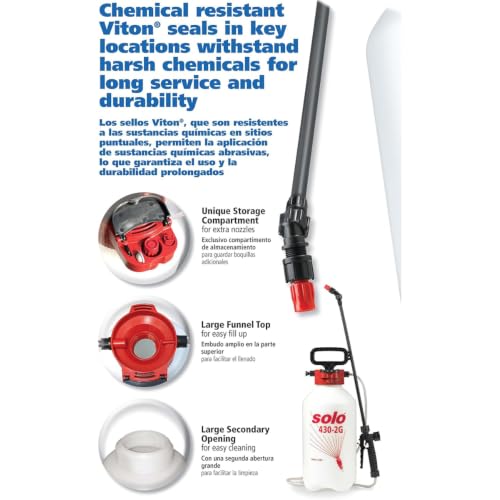 SOLO 430-2G 2-Gallon Handheld Sprayer with Viton® Seals in Key Locations